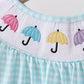 Blue Umbrella Smocked Set