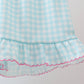 Blue Umbrella Smocked Set