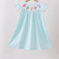 Blue Umbrella Smocked Dress