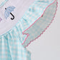 Blue Umbrella Smocked Dress