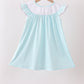 Blue Umbrella Smocked Dress