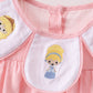 Pink Princess Embroidered Jacquard Dress