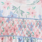 Blue Floral Smocked Ruffle Bubble