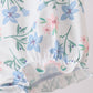 Blue Floral Smocked Ruffle Bubble