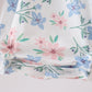 Blue Floral Smocked Ruffle Bubble