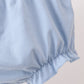 Blue Floral Smocked Ruffle Bloomer Set