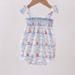 Blue Sailboat Smocked Bubble