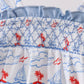 Blue Sailboat Smocked Bubble