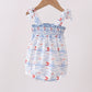 Blue Sailboat Smocked Bubble
