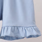 Blue Sailboat Smocked Set