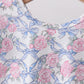 Blue Floral Bow Bloomer Set