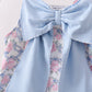 Blue Floral Bow Set