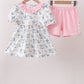 Pink Cowboy Ruffle Set