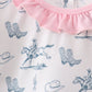 Pink Cowboy Ruffle Set