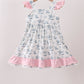Pink Cowboy Ruffle Dress