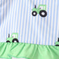 Blue Tractor Stripe UPF Swim Set