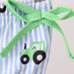 Blue Tractor Stripe UPF Swim Set