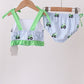 Blue Tractor Stripe UPF Swim Set