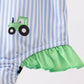 Blue Tractor Stripe UPF Swim One-Piece