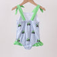 Blue Tractor Stripe UPF Swim One-Piece