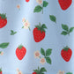 Blue Strawberry Embroidered Bow Bloomer Set