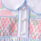 Blue Hydrangea Smocked Pearl Set