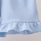 Blue Hydrangea Smocked Pearl Set