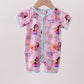 Pink Character Bamboo Romper