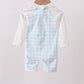 Blue Plaid UPF Swim One-Piece
