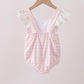 Pink Plaid Bow UPF Swim One-Piece