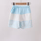Blue Plaid UPF Swim Trunks