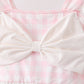 Pink Plaid Bow UPF Swim Set