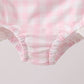 Pink Plaid Bow UPF Swim Set
