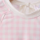 Pink Plaid UPF Rashguard