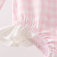 Pink Plaid UPF Rashguard