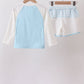 Blue Plaid UPF Swim Set