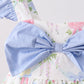 Blue Hydrangea Ruffle Bow Set
