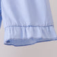 Blue Hydrangea Ruffle Bow Set