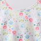 Blue Floral Ruffle Set