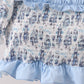Blue Beach Smocked UPF Women Swim Set