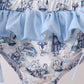 Blue Beach Smocked UPF Swim Set