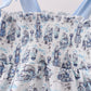 Blue Beach Smocked Dress