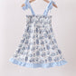 Blue Beach Smocked Dress