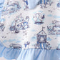 Blue Beach Bloomer Set