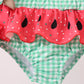 Red Watermelon Smocked UPF Swim Set