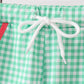 Red Watermelon Embroidered UPF Swim Trunks