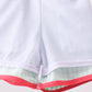 Red Watermelon Embroidered UPF Swim Trunks