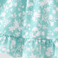 Sage Floral Smocked Bloomer Set