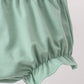 Sage Floral Smocked Bloomer Set