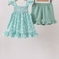 Sage Floral Smocked Set